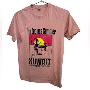 The Endless Summer KUWAIT Pink Soft Cotton Men’s S T-Shirt MINTY INDIE